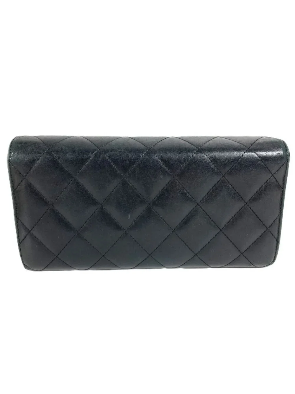Chanel Wallet CC Logo Leather Black